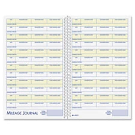 Adams Adams ABFAFR12 Vehicle Mileage-Expense Jrnl; with Pckts;5.25 in. x 8.5 in.;64 Pg;WE AFR12